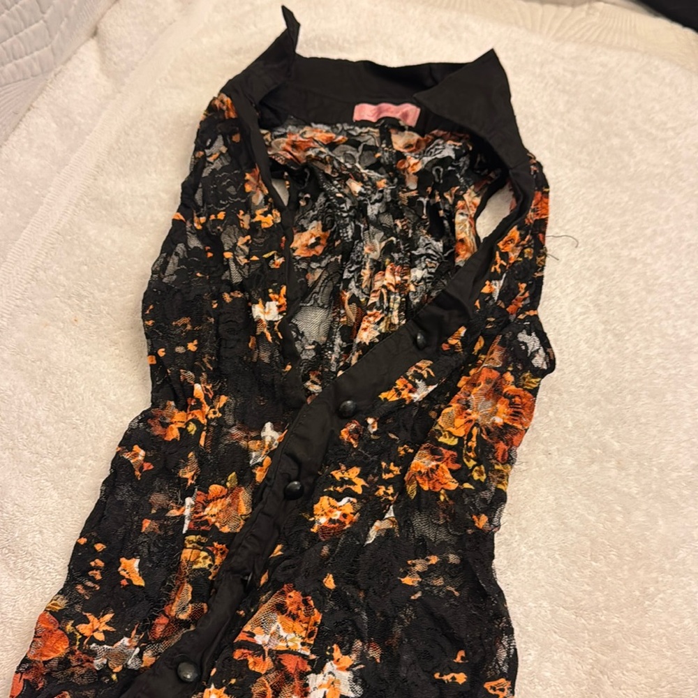 Lydia Sheer Sleeveless Lace Blouse